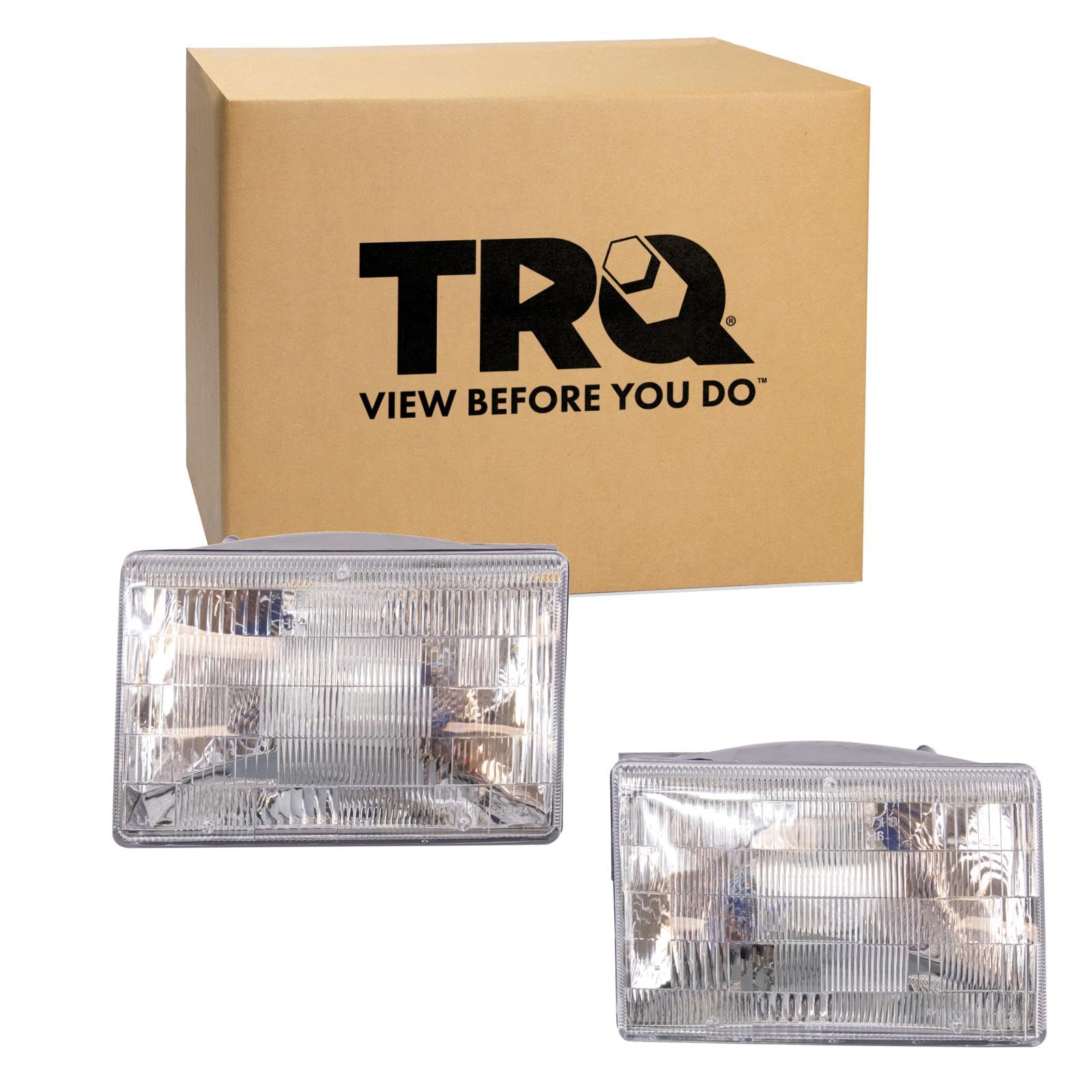 TRQ Headlight Assembly Set Driver & Passenger Side FO2502153 FO2503153 Compatible with 97-07 Ford — view 55