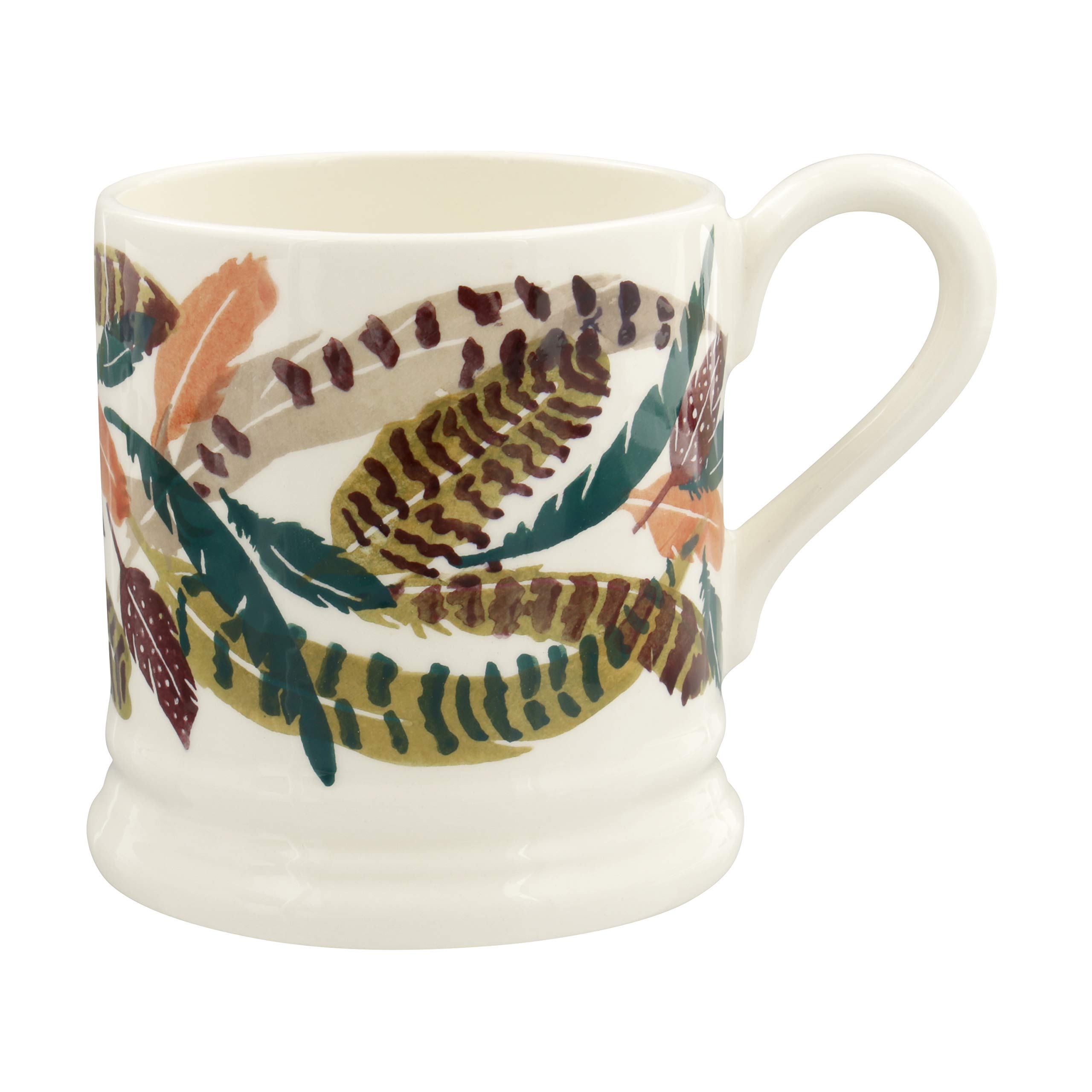 Emma Bridgewater Pheasant Feathers Half Pint Mug, Earthenware