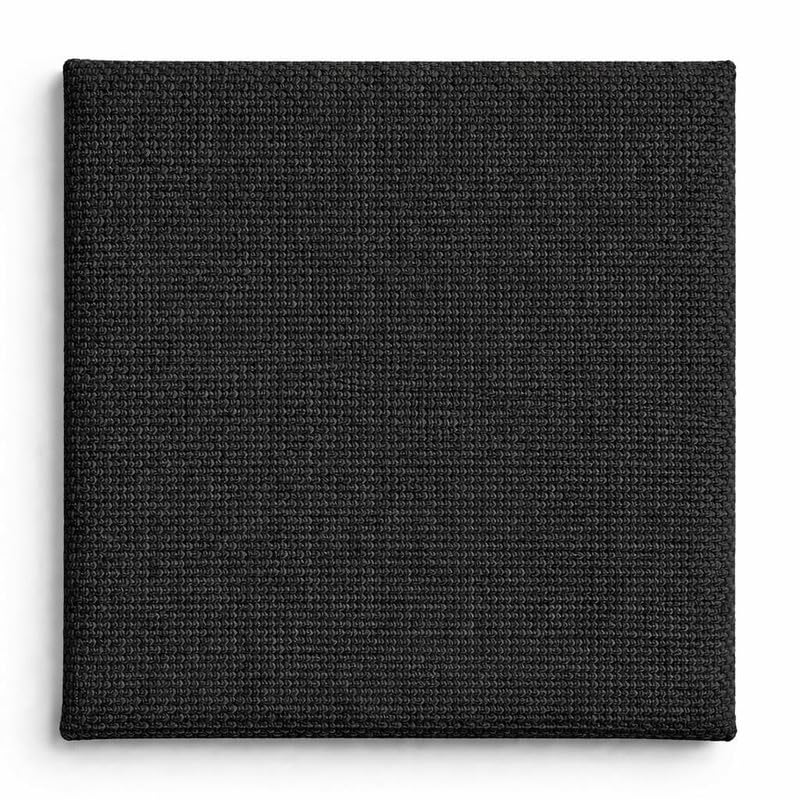Image of Round Bed - Washable Zip Cover - Upholstered Linen Soft Foam - Modular Minimalist Modern - Half Circle Moon - Sold Sold Separately (Black Linen Premium, Queen Base)