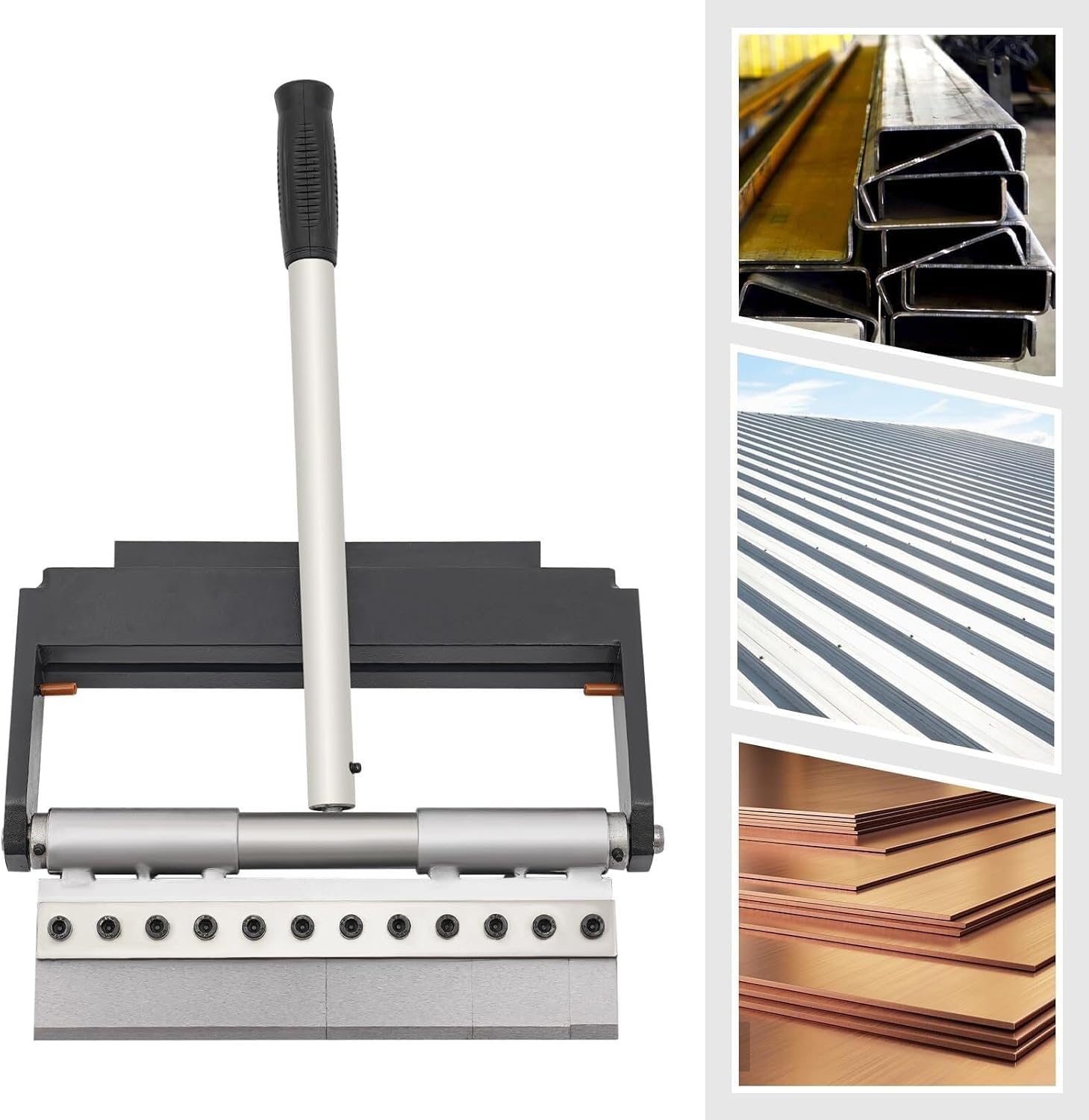 Manuelles Metallbiegegerät, 0-90 Grad verstellbar, zum Falten von Stahl-, Kupfer- und Aluminiumblechen, tragbares manuelles Metallbiegegerät