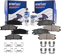 Vista 32 de Detroit Axle - Kit de freno trasero para Ford Fusion Lincoln MKZ Zephyr Mazda 6 Mercury Milan, repuesto de pastillas de freno de cerámica