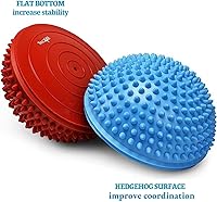 Vista 3 de Yes4All Hedgehog Balance Pods for Exercise, Core Body Balancing, Balance Pods for Youth & Adults with Hand Pump - Set of 5