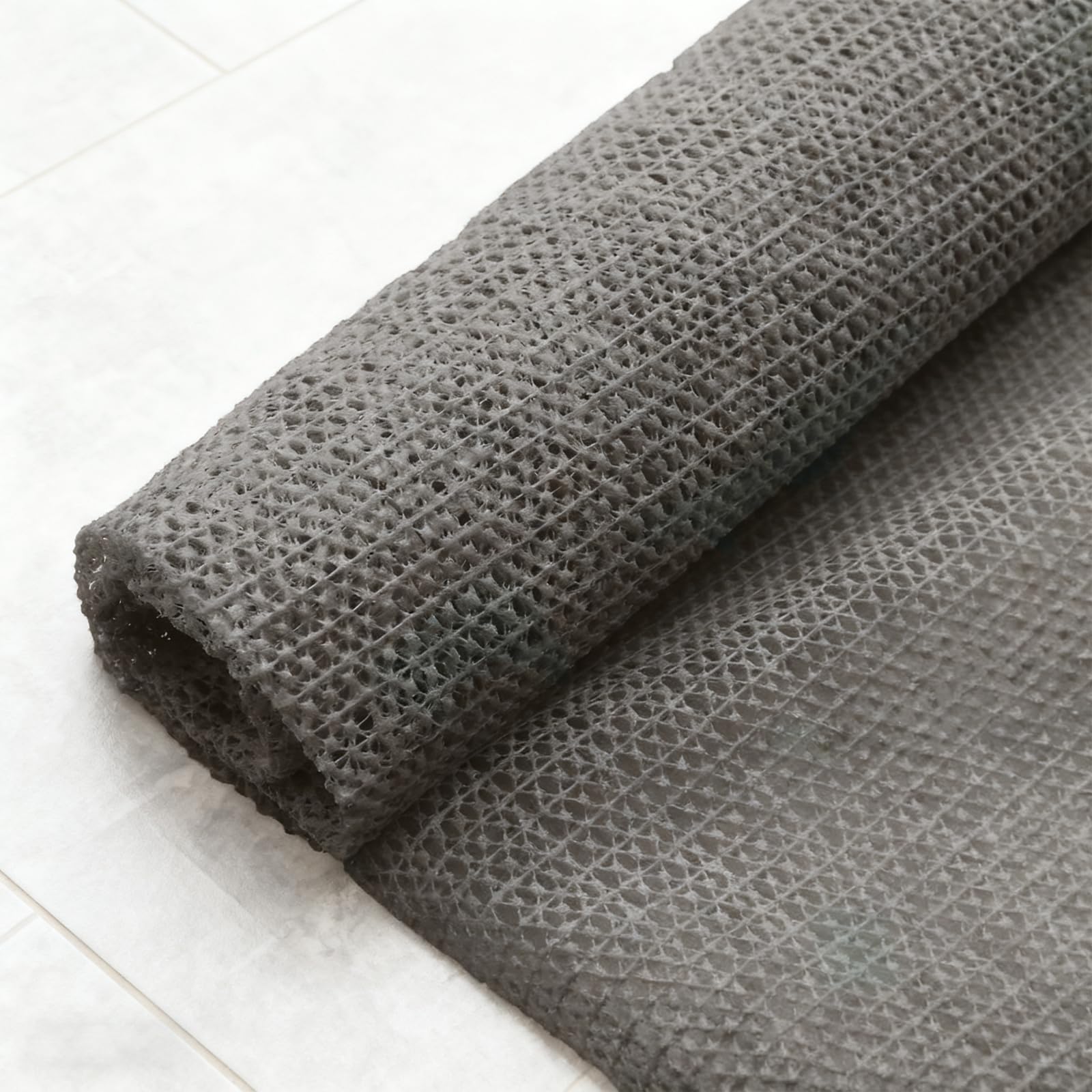 Teppichunterlage rutschfest 165 x 290 cm Waschbare, Wiederverwendbare, Hält Ecken Flach, Zuschneidbar, PVC Teppichgreifer Antirutschmatte/Teppichstopper/Antirutsch Pads für Zuhause, Grau
