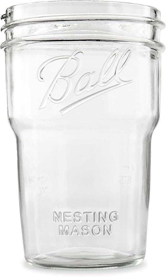 Ball Nesting Mason Jar Set, Wide Mouth, Pint, 12Pack Home