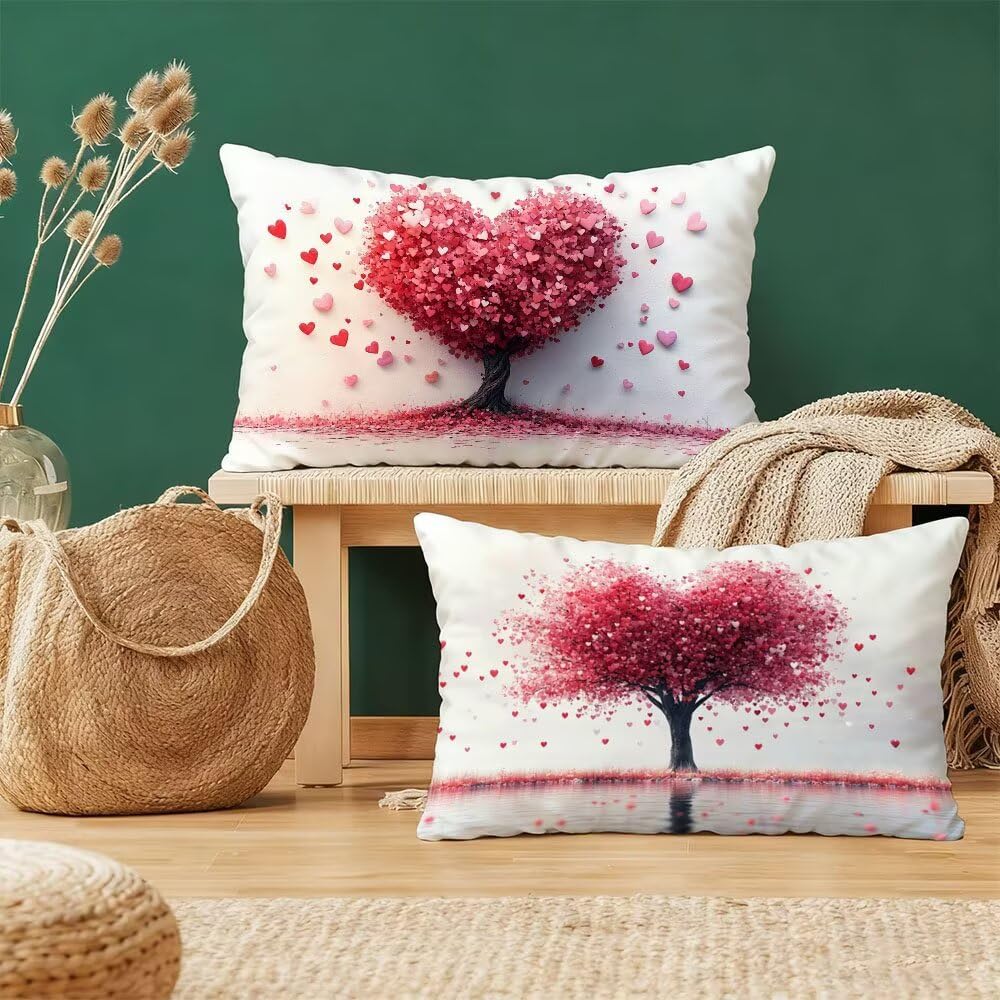 Taie d'oreiller 40x80cm lot de 2 rose en velours doux pour déco de chambre