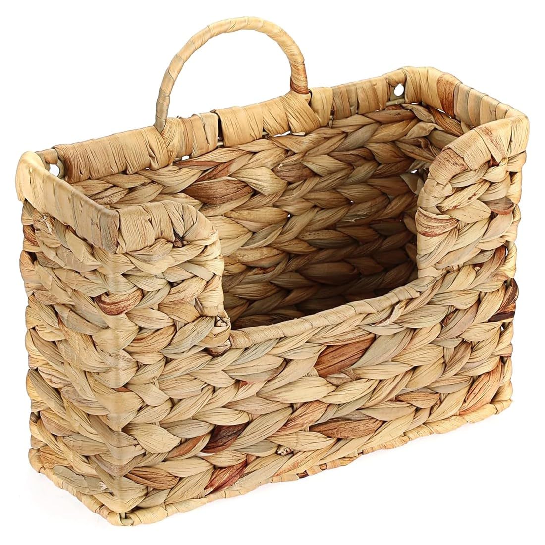 UDSKNV[KSL Gourd Vine Woven Wall Basket for Living Room Bedroom Storage Racks Home Decor Magazine Holder Rattan