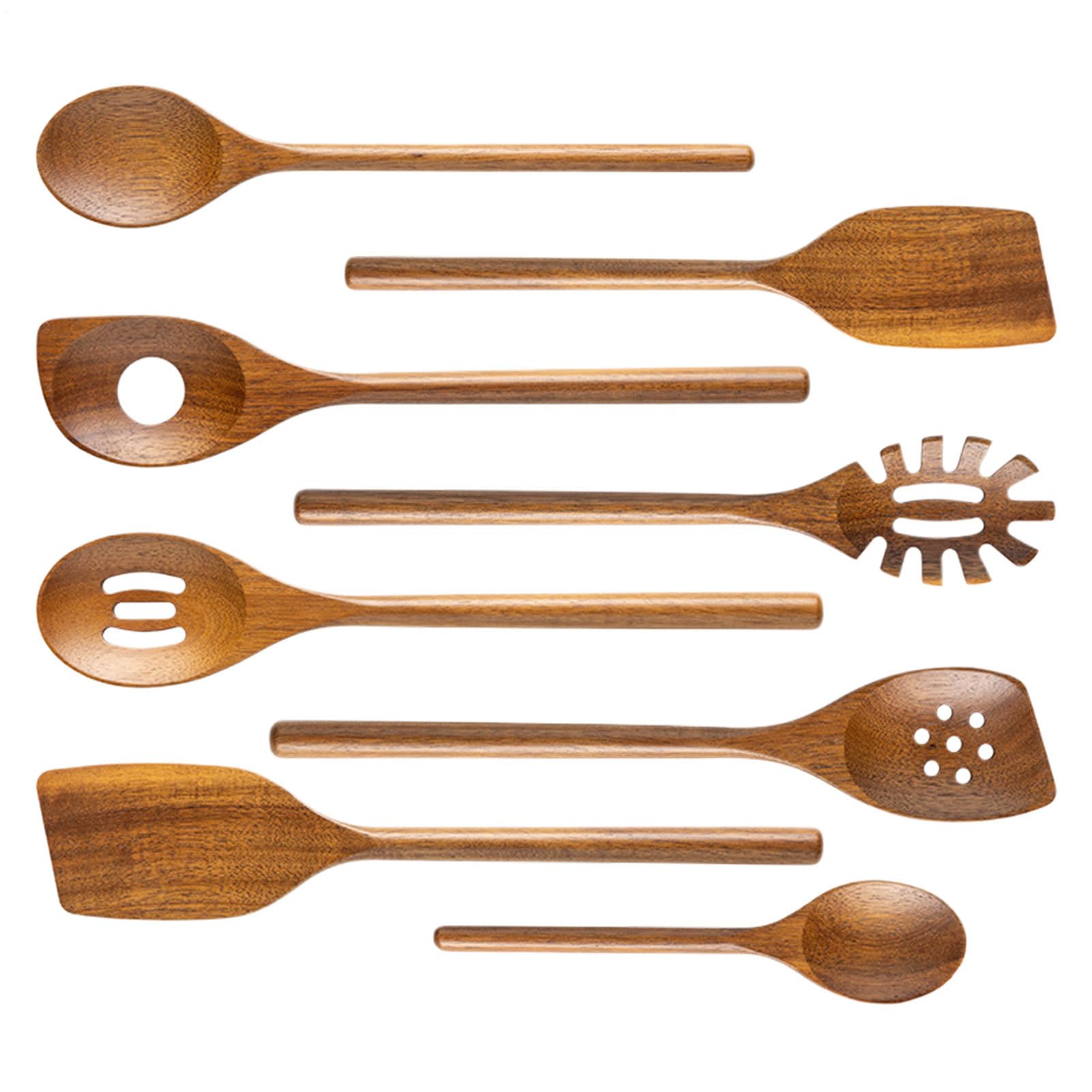 Ustensiles De Cuisine Anti-adhésif Naturel Sain Moderne Pâtisserie Mélange | Set D'Ustensiles De Cuisine 8 Pièces Manger naturel sain antiadhésif service mélange maison appartement