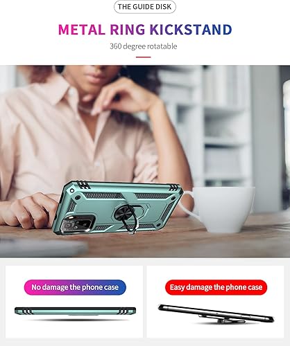 Miniatura 6 de Jielangxin Keji Funda para Xiaomi Redmi Note 10 4G, con soporte giratorio para Xiaomi Redmi Note 10S M2101K7BGRedmi Note 10 4G M2101K7AG M2101K7AI