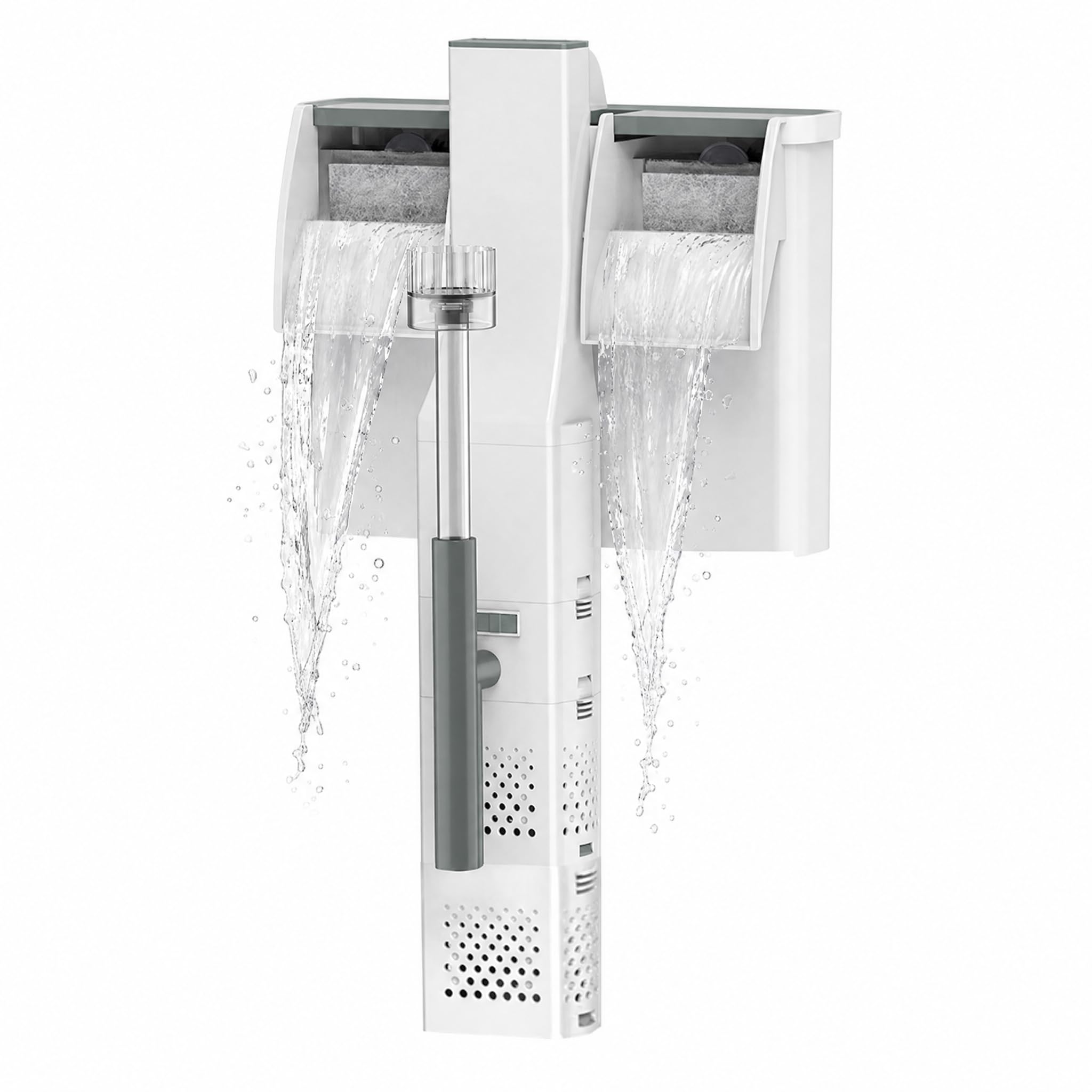 Filtro Aquario Hang On Cascata 5w 500l/h Silencioso com Filtragem Tripla Oil Film Skimmer