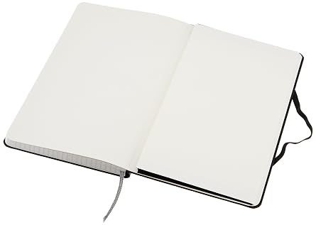 Amazon Basics Classic Grid Notebook for Writing and Note Taking, Hardcover, Graph Ruled, 240 Pages, 5 x 8.25, Black