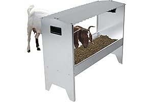Solution4Patio Portable Metal Goat Trough for Livestock