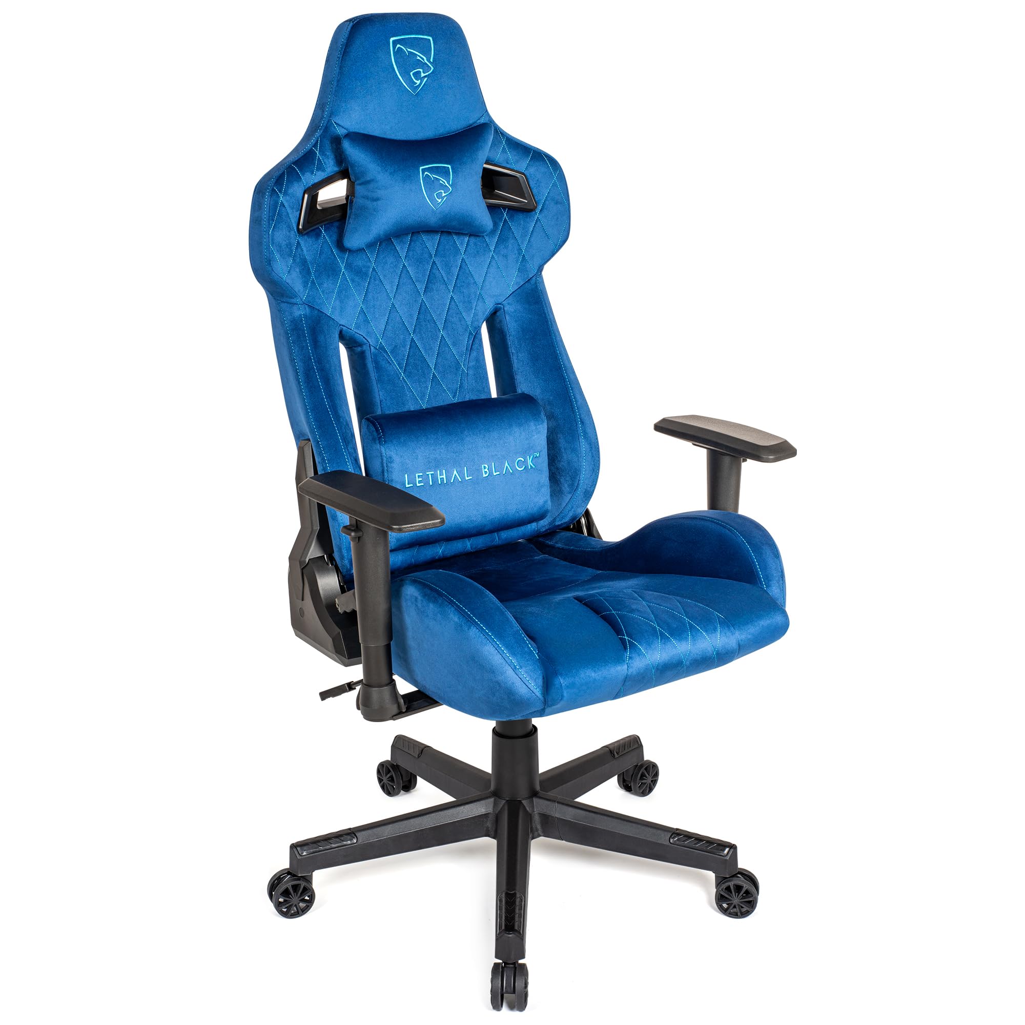 Ergonomic Gaming Chair - with Premium Breathable Alcantara Fabric, Multi Adjustable Armrests, Neck & Lumbar Support