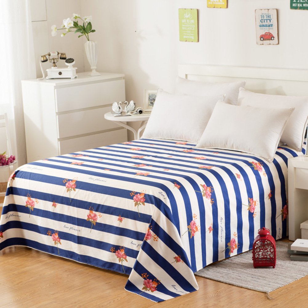 Drap plat en coton 200x230 anti-transpiration pour mieux dormir en été