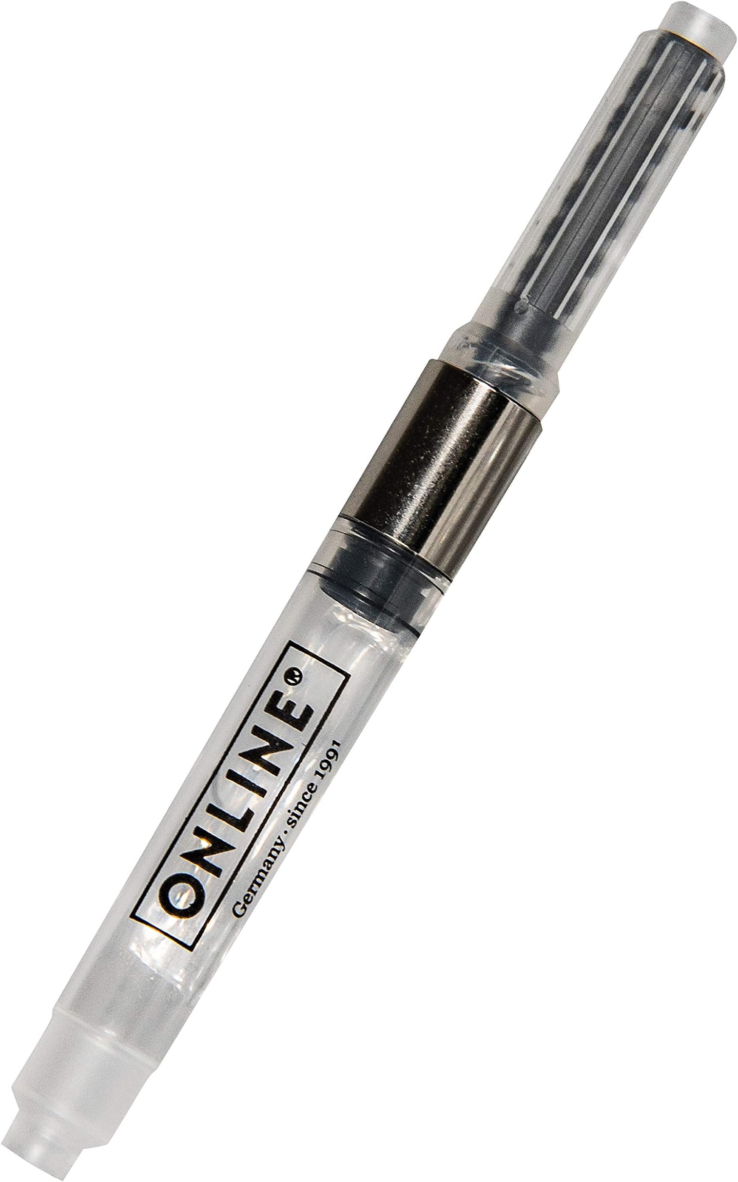 Online Schreibgerate ONLINE standard ink converter โ cartridge converter made of synthetic material โ fits standard fountain pens and rollerball pens โ refillable,Black