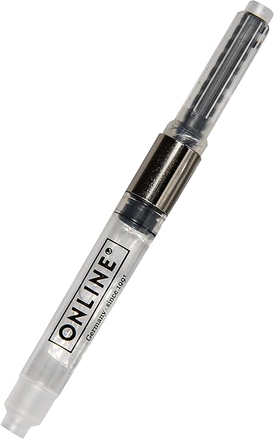 Online Schreibgerate ONLINE standard ink converter cartridge converter made of synthetic material fits standard fountain pens and rollerball pens refillable,Black