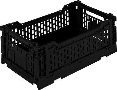 Miniatura 1 de Simplify Caja de almacenamiento plegable de 15 LT  Grande  Plegable  Apilable  Papelera de plástico  Organización del hogar  Dormitorio  Oficina