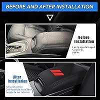 Vista 2 de Funda para reposabrazos de consola central de automóvil para Dodge Journey 2011 2012 2013 2014 2015 2016 2017 2018 2019 2020 cuero antiarañazos
