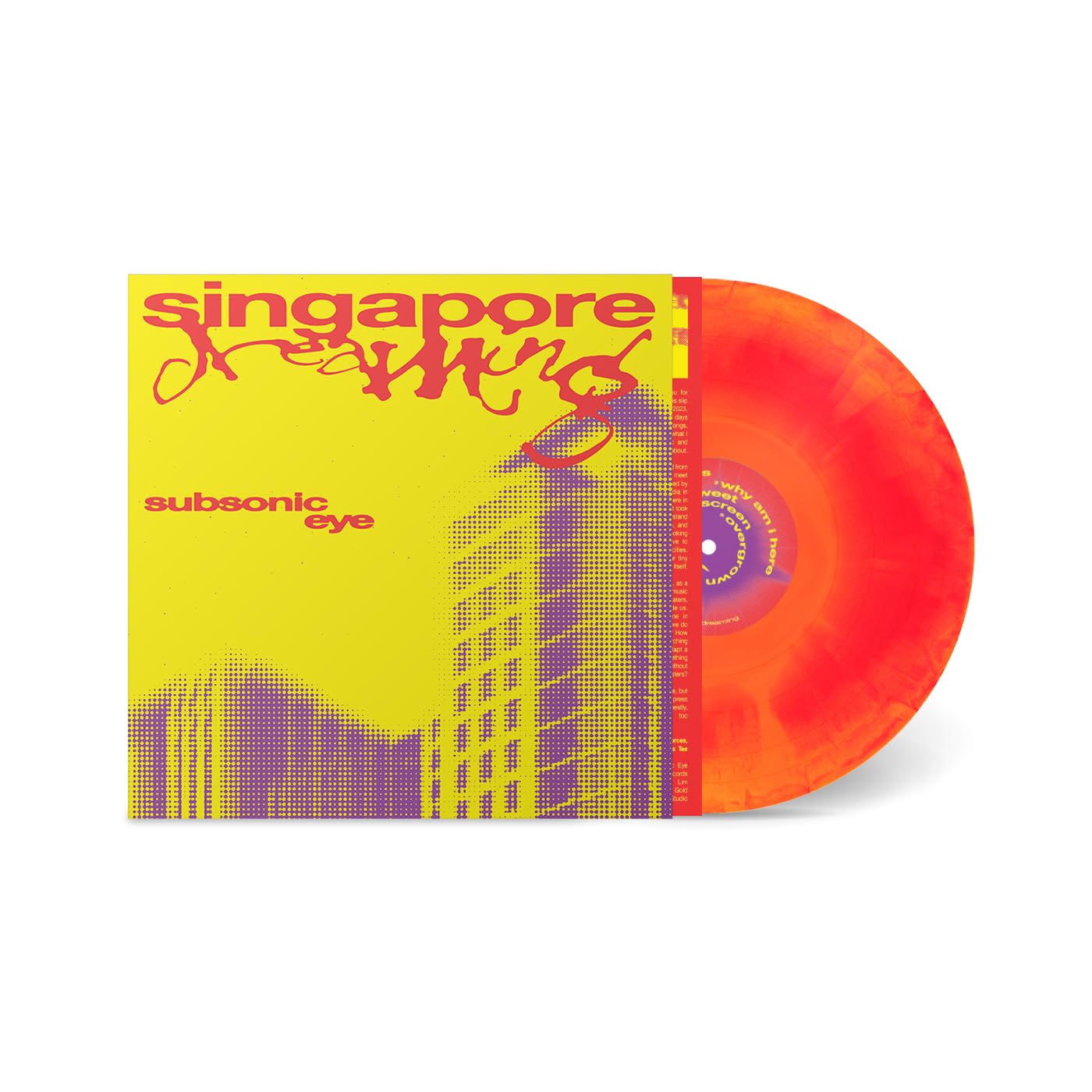 SUBSONIC EYE - Singapore Dreaming - YELLOW & RED MERGE VINYL LP
