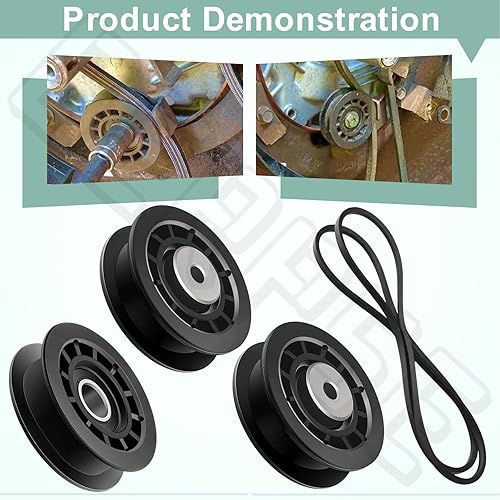 Miniatura 7 de 587973001(2) 587969201(1) 580364609(1) Kit de reparación de correa para Husqvarna AWD Kit de reparación de correa, se adapta al modelo LC356VB,