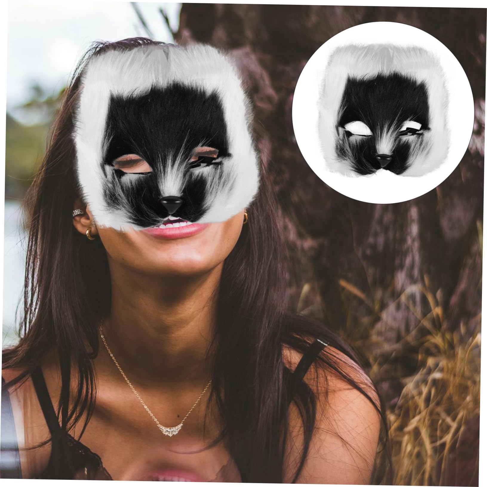 Healeved 5 Pezzi Maschera Maschera Fox per Cosplay e Halloween Design Creativo e Adatta Perfetta per e Party