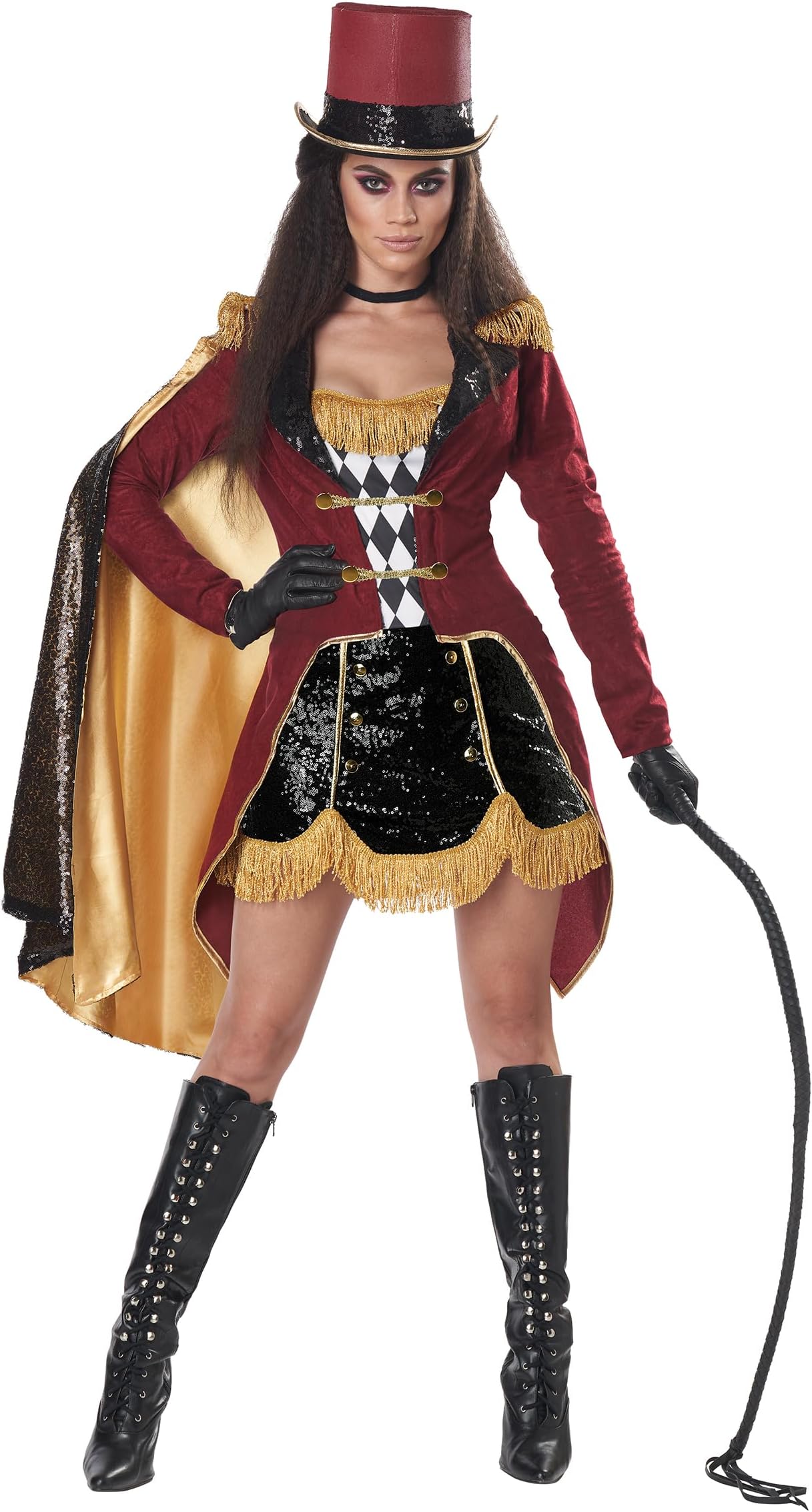 Womens Dazzling Ringmaster Circus Halloween Costume