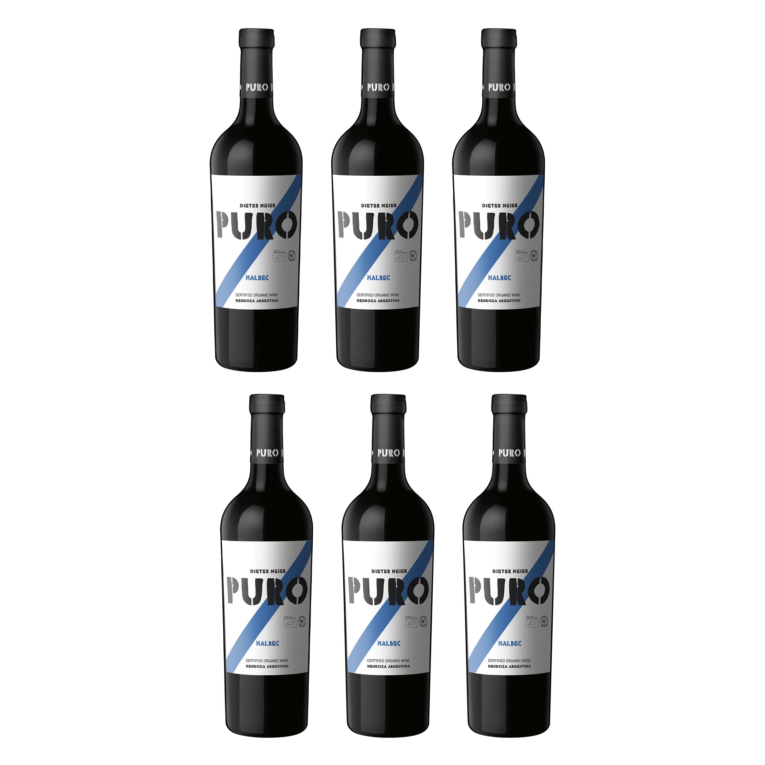 Dieter Meier Puro Malbec trocken Vegan Deutschland BIO inkl. FeinWert E-Book (6 x 0.75 l)