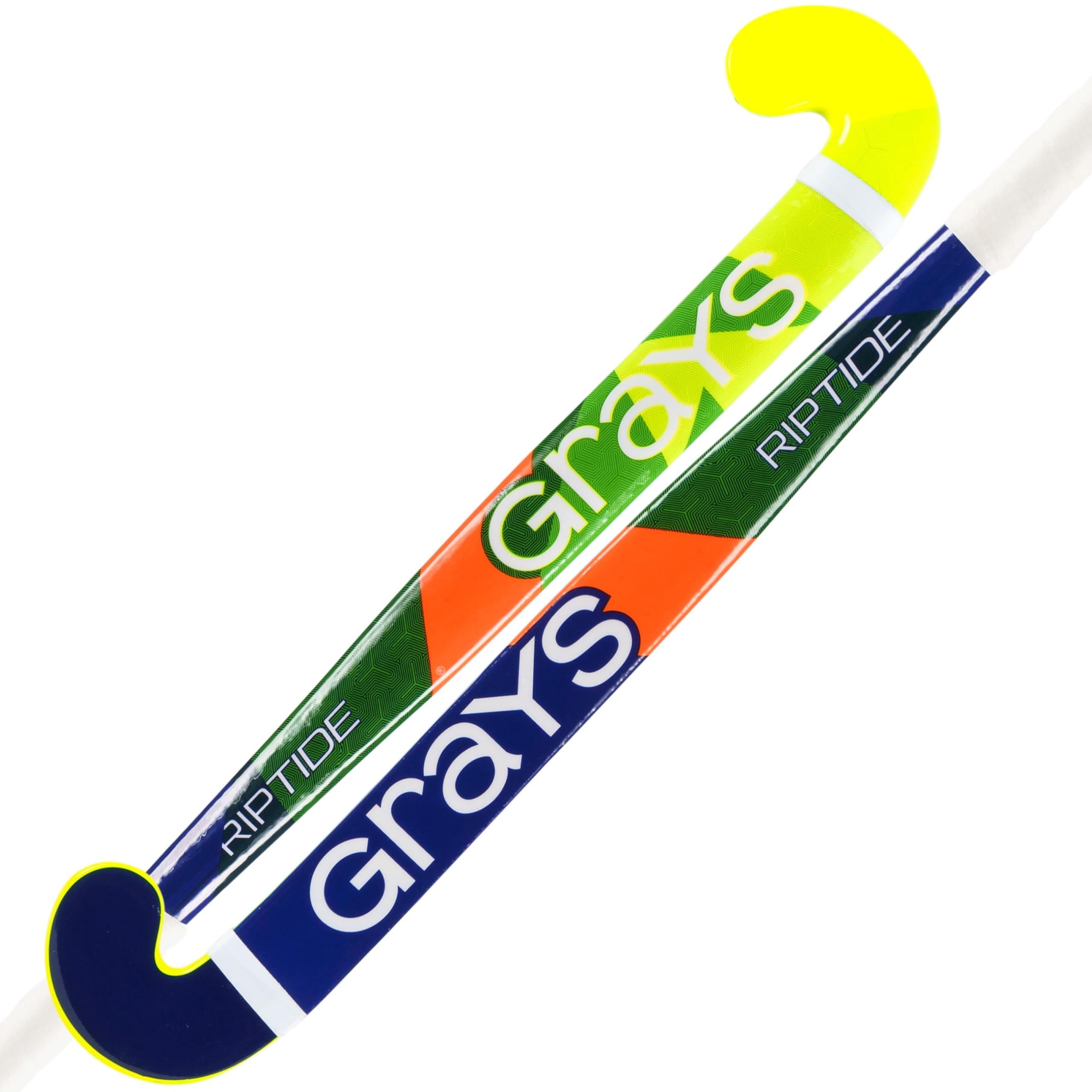 GRAYS Riptide Ultrabow Senior Hockey Stick - Yellow/Blue - 36.5" L