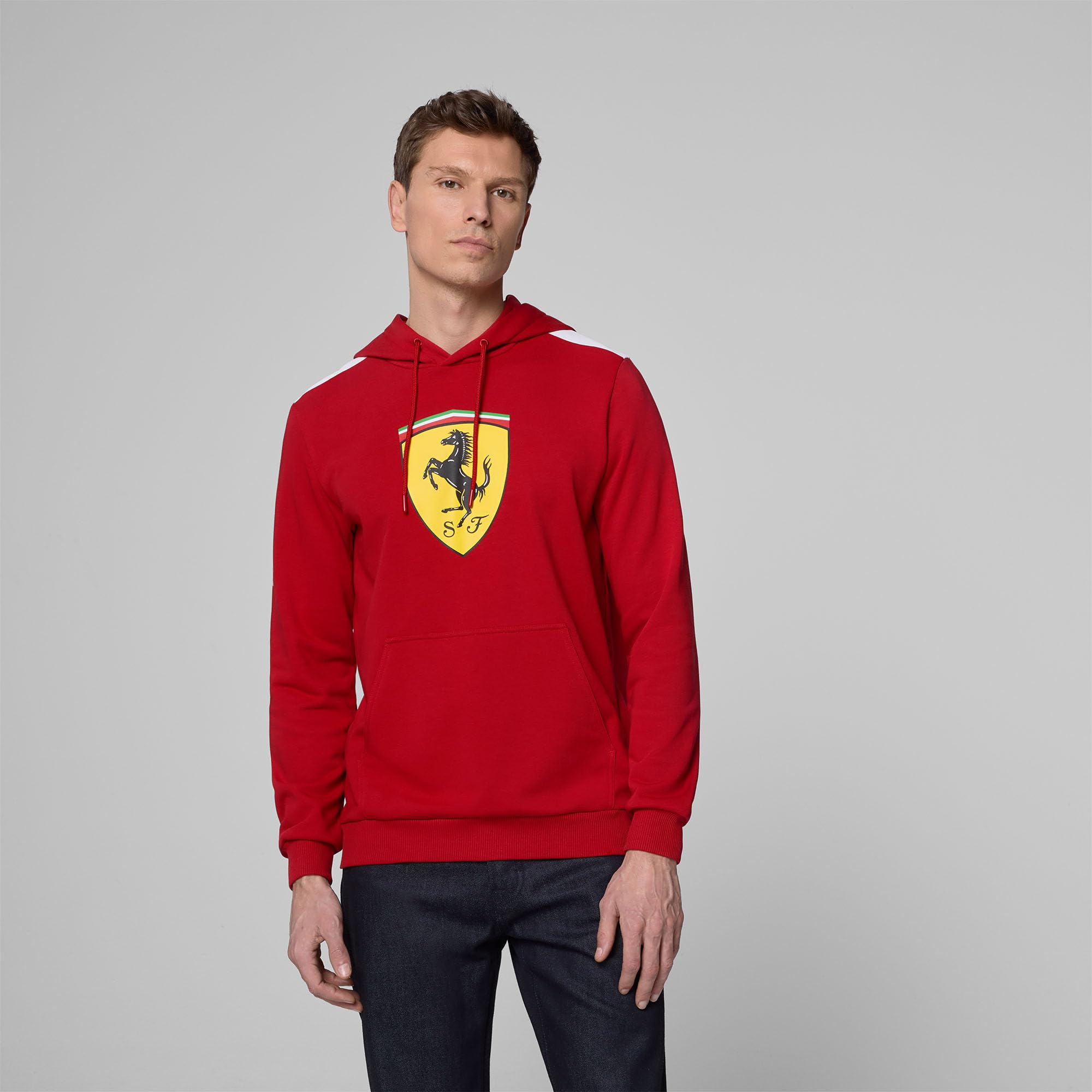 PUMA Scuderia Ferrari F1 Sudadera con Capucha y Gran Escudo Scudetto