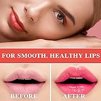 Vista 4 de Paquete de 8 lápices labiales que cambian de color de gelatina de cristal, tinte de bálsamo labial, lápiz labial mágico, cambio de color, brillo