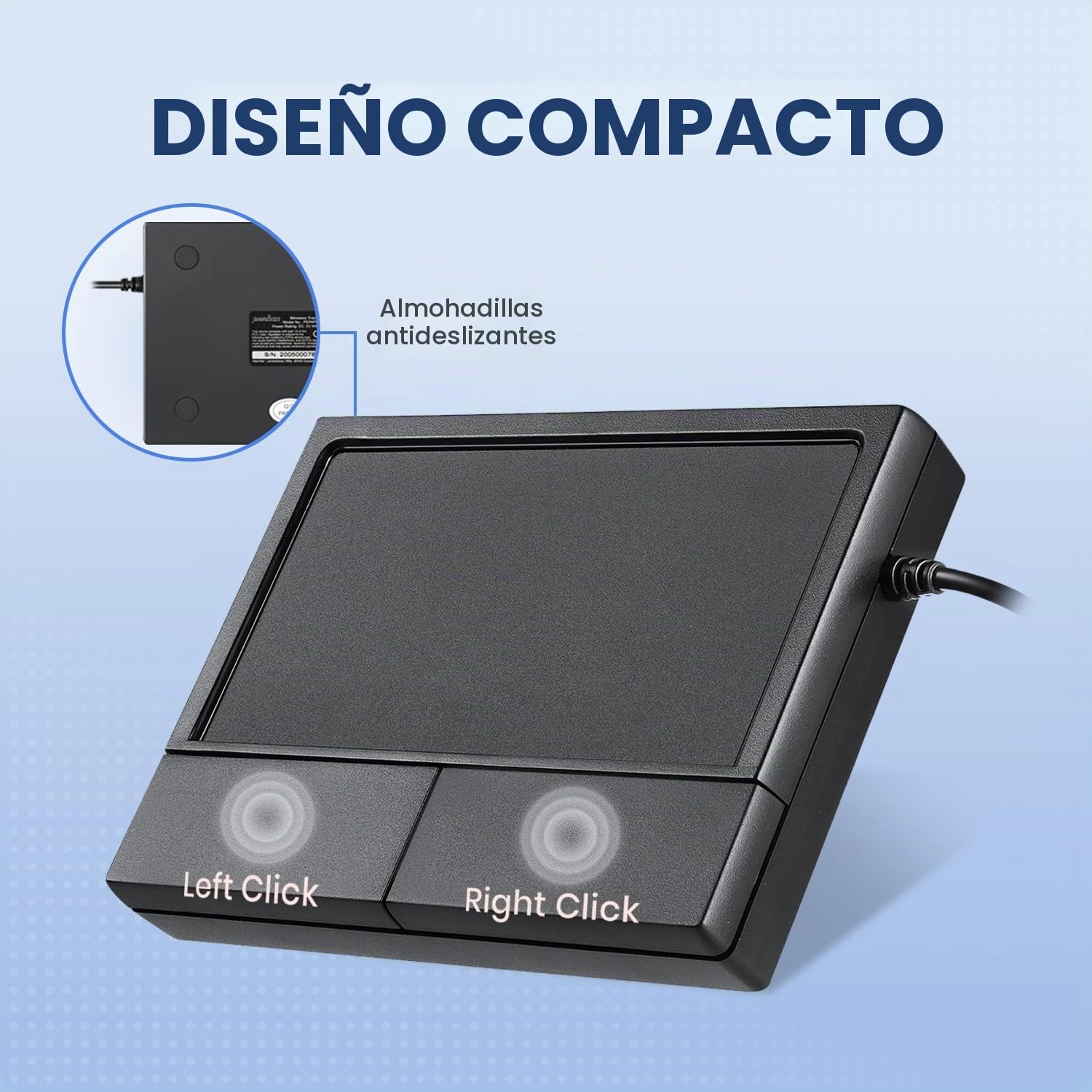 Perixx PERIPAD-504 - Touchpad con Cable USB - 120 x 90 x 19 mm - Función de Desplazamiento y puntero