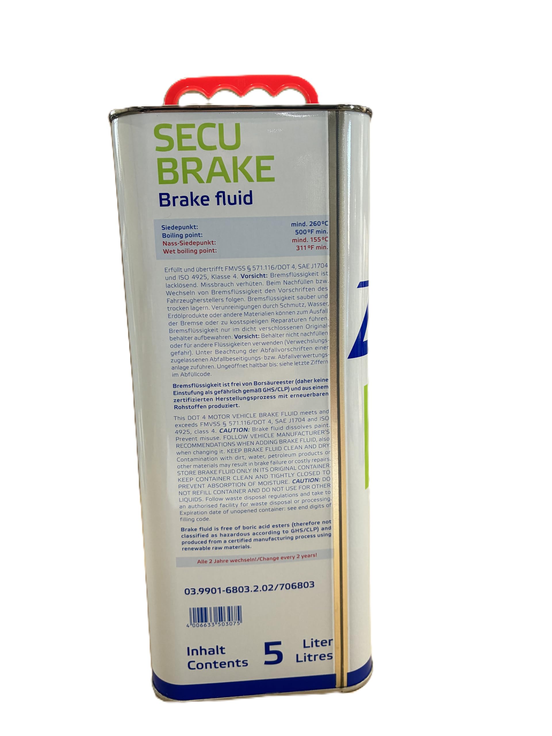 ATE 03.9901-6803.2 SecuBrake DOT 4 1 unidad para 5 litros
