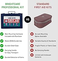 Vista 6 de Metal Case First Aid Kit for Job Site & Contractors - OSHA Compliant, Heavy Duty Case for Work Trucks, Fleet, Renovation, Industrial, and