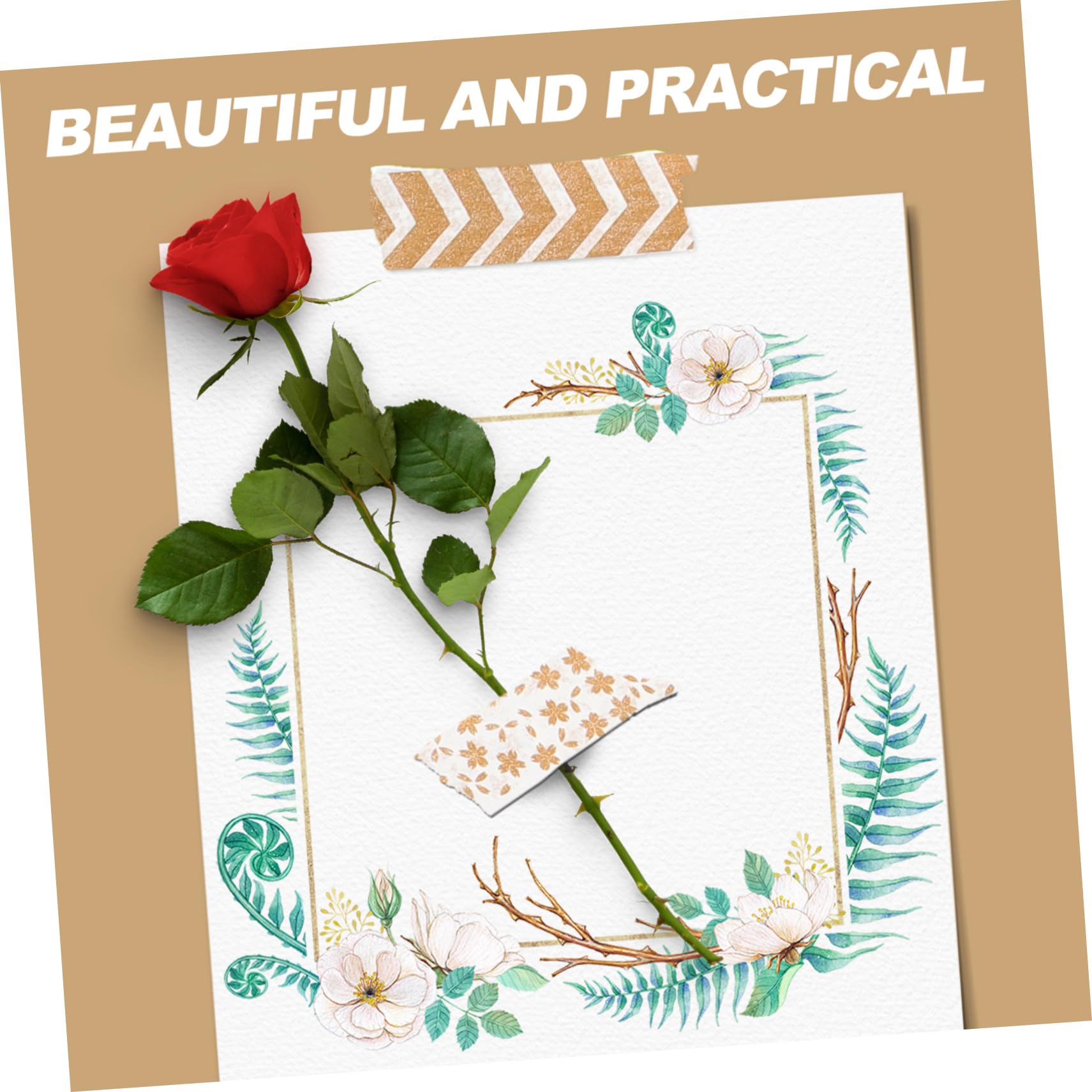 SEWACC 40rollos Cinta Washi Diseño De Estampado Dorado para Manualidades y Scrapbooking para y Álbumes De Recuerdos