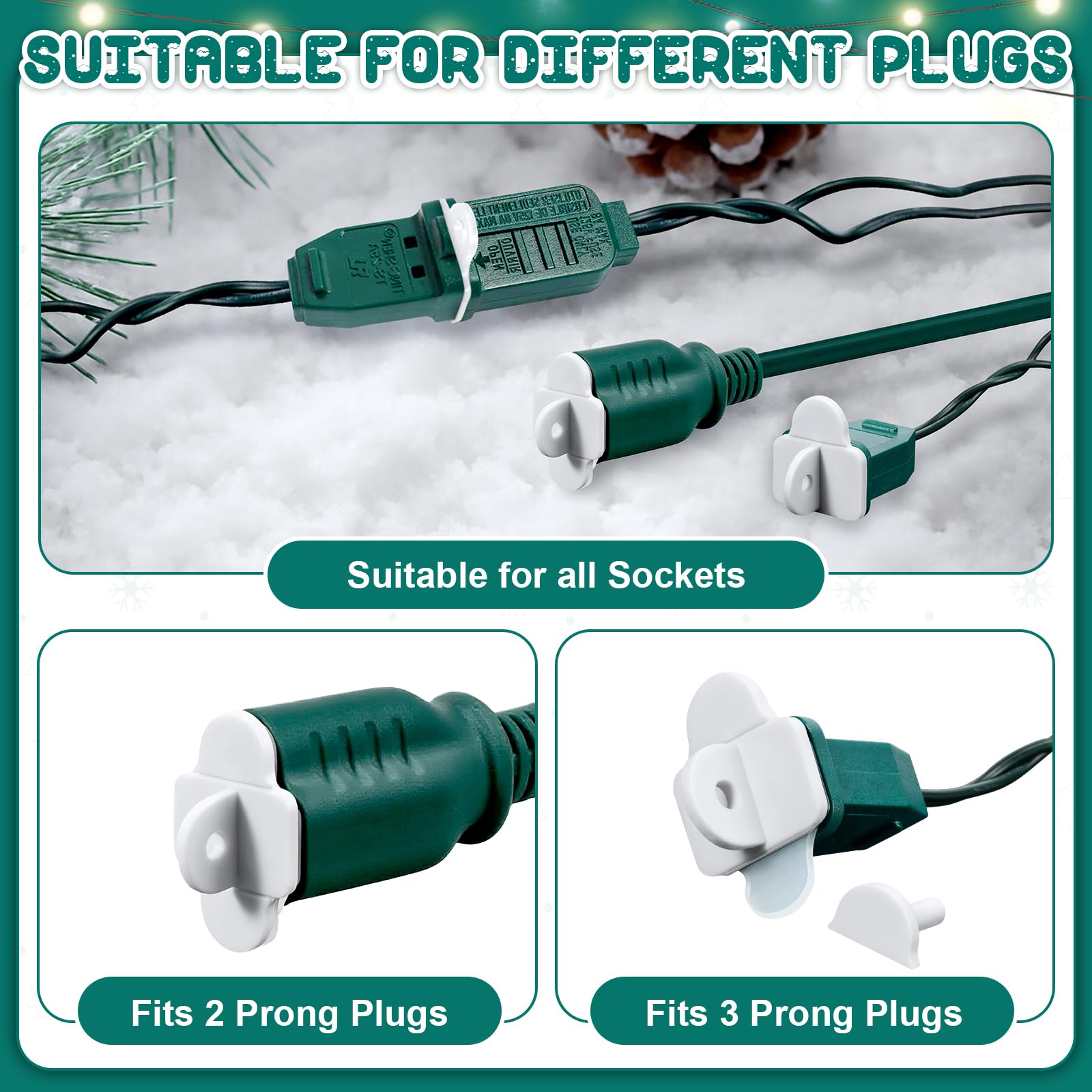 Snapklik.com : Set Of 50 Weatherproof Gaskets And Plug Protector Covers ...
