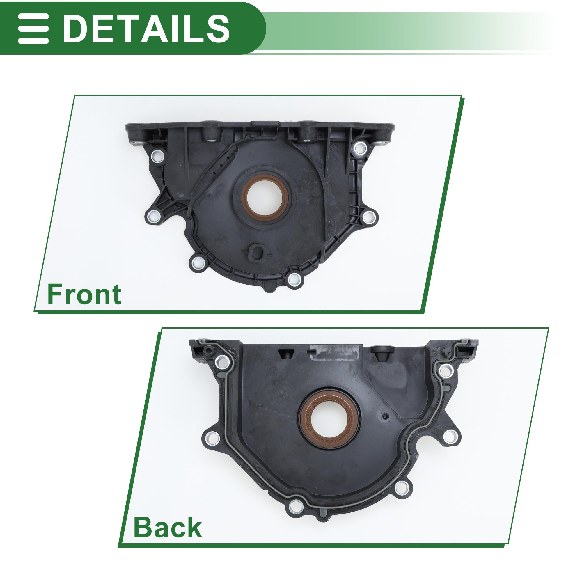 Motoforti Guarnizione dell'albero motore con flangia Guarnizione principale per A3 2015-2016 No.04L103151A