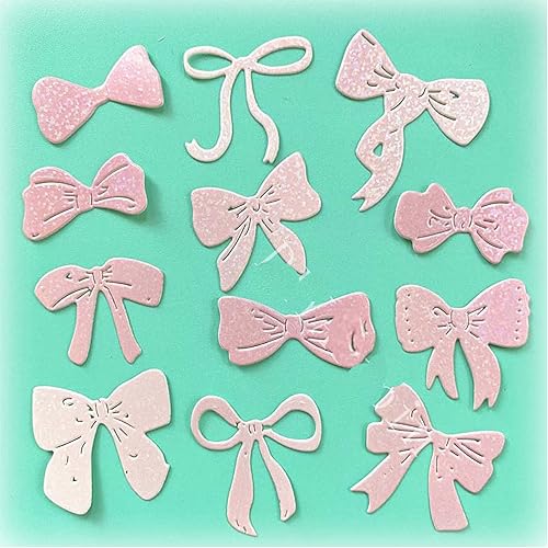 Miniatura 4 de SunnyKids - Troqueles de corte de metal con lazo pequeño, plantillas de decoración de arco pequeño, manualidades, troqueles de corte de tarjetas,