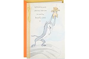 Hallmark Disney Baby Shower Card for New Parents: Welcome New Baby, Congratulations,...