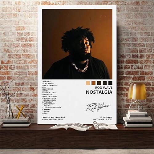 Miniatura 5 de Póster con diseño de ondas de barra, pósteres de Nostalgia, con portada de álbum, póster limitado firmado para habitación, estético, lienzo para