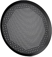 Vista 9 de Bandeja para pizza Beasea de 16 pulgadas para horno, redonda, hecha de aleación de aluminio, con orificios, para hornear, utensilios para el hogar