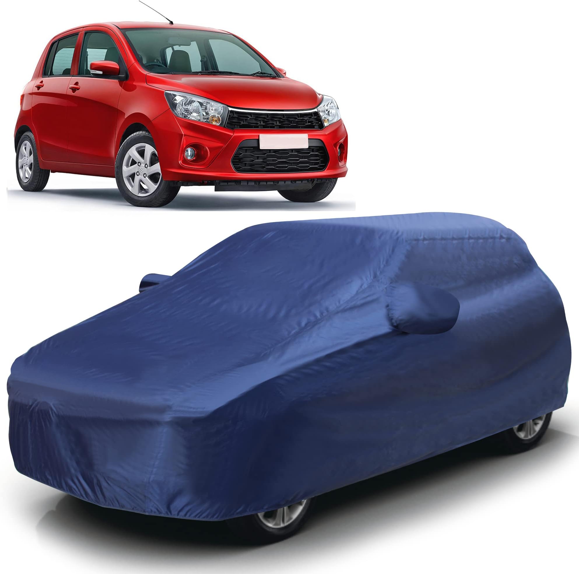 AUTOGUYS TF-I Car Cover for Maruti Celerio [Year 2021 Onwards] - Dust & UV Proof Waterproof Car Cover (Blue)