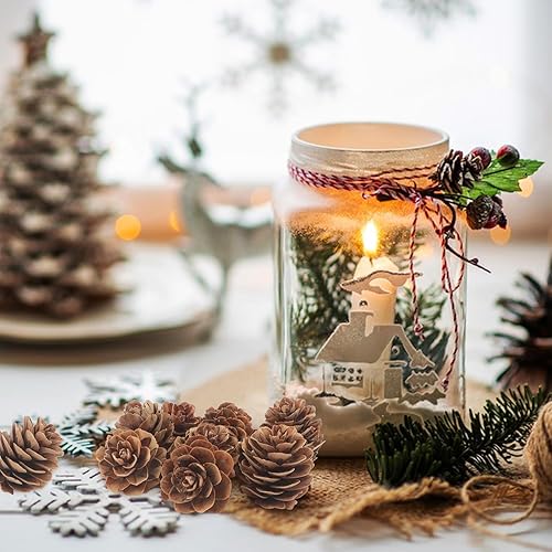 Miniatura 4 de 120 piezas de conos de pino, conos de pino naturales a granel, mini conos de pino de Navidad para mesa, árbol de Navidad, manualidades, regalos,