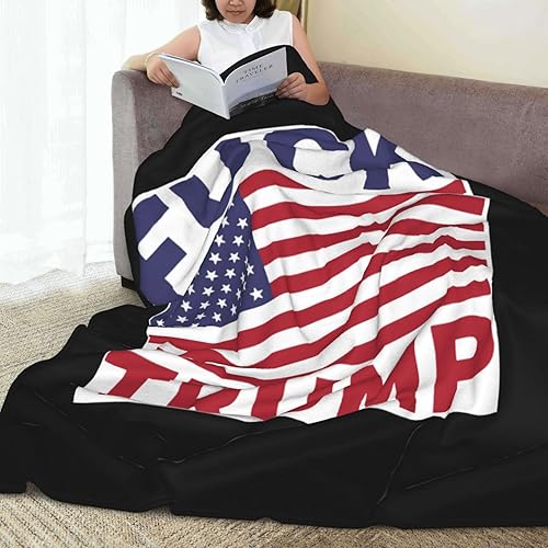 Miniatura 7 de Manta con texto en inglés Fuck Trump and Fuck You for Voting for Him, ropa de cama para todas las estaciones, mantas de franela para sofá, cama, cine