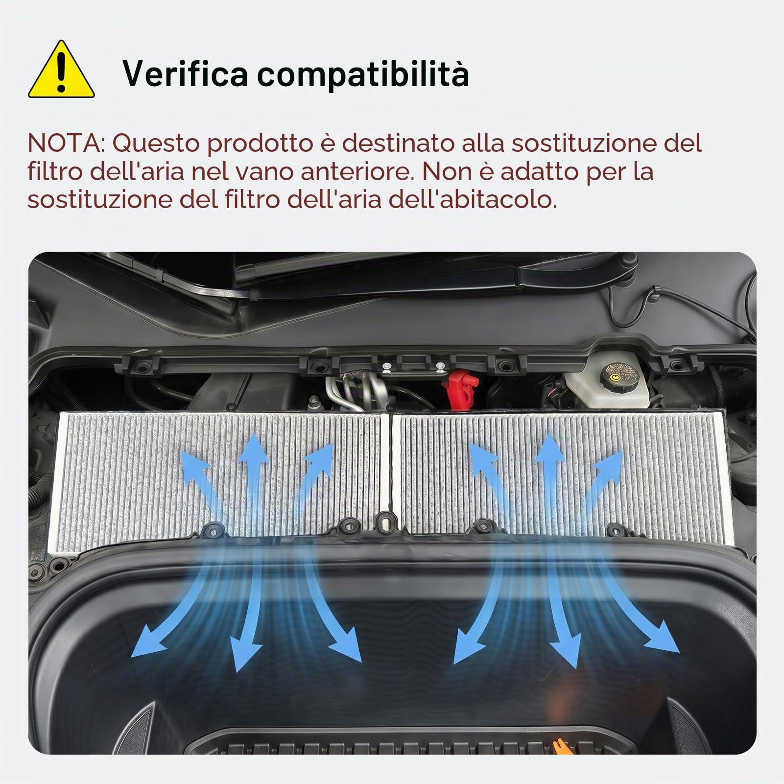 Kit Filtro HEPA + a Carboni Attivi per Tesla Model Y Sostituzione del Condizionatore d'Aria dell'Abitacolo con Carbone Attivo 2020-2025, 2026, Accessori Juniper (Confezione da 4)