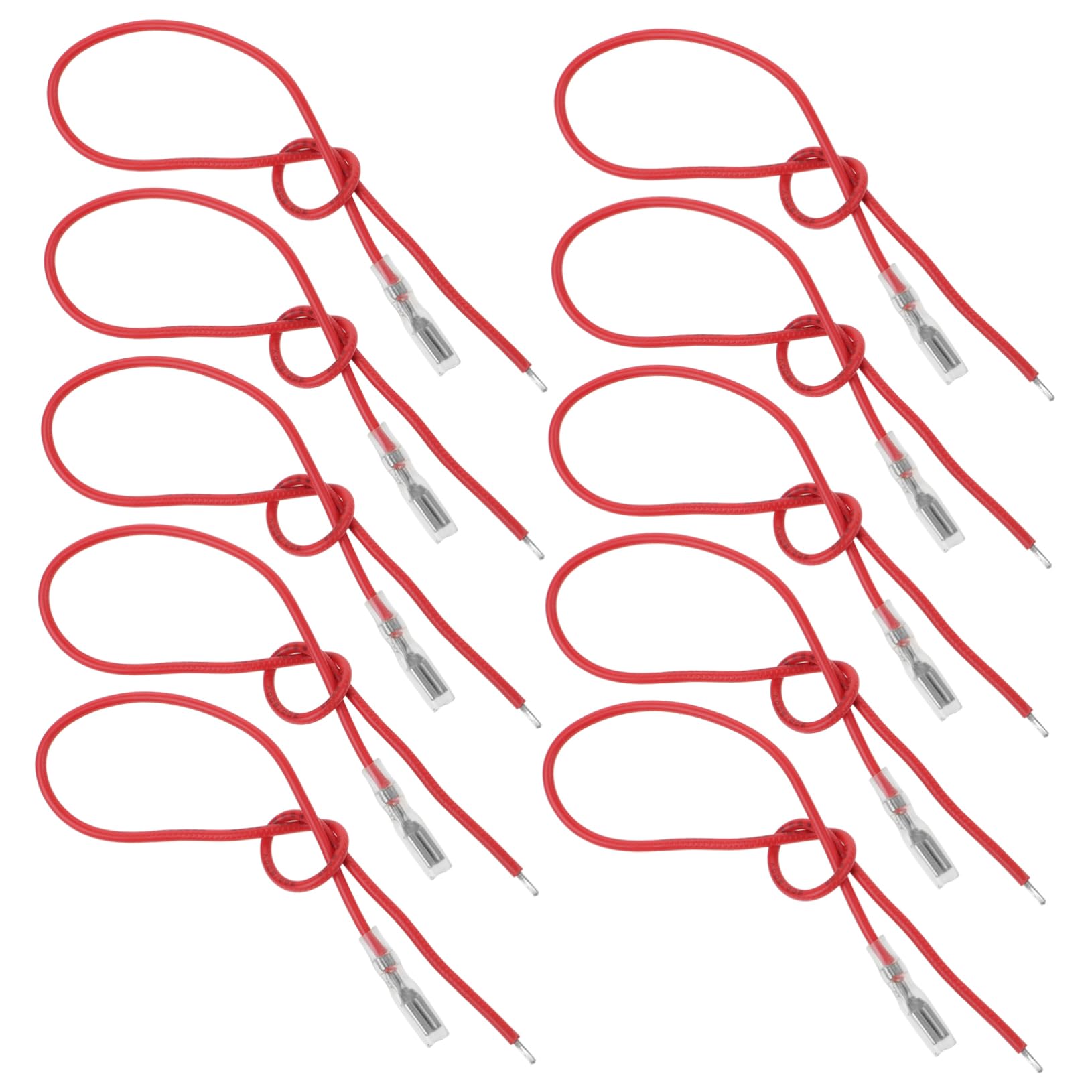 STOBAZA 10Pcs Quick Splice Terminals with Sleeve Single Head Connectors for Auto Wire Connections Electrical Terminal Connectors