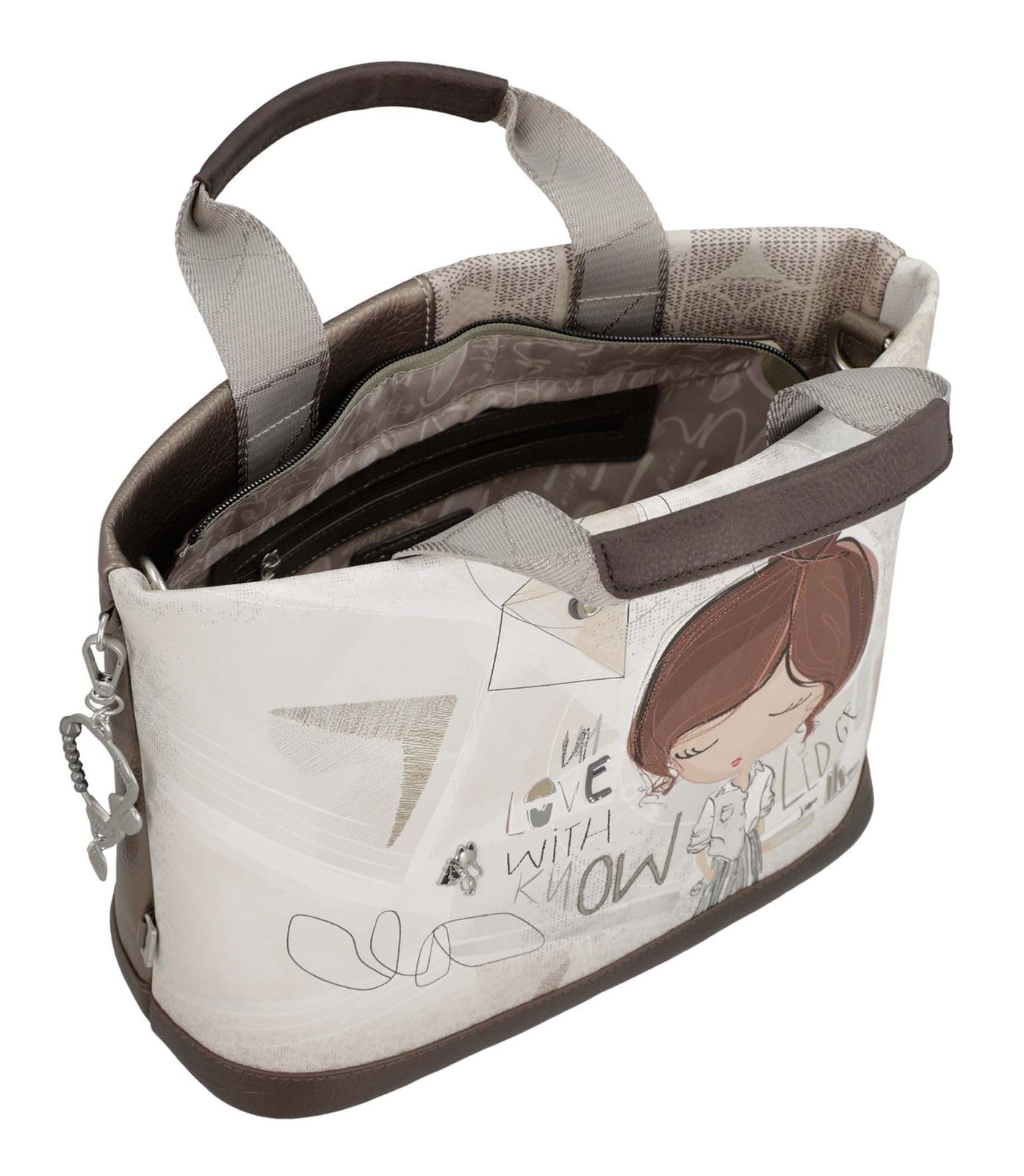 Anekke bolso bandolera bolso de hombro Sophia Short Handle Bag Multicolor beige