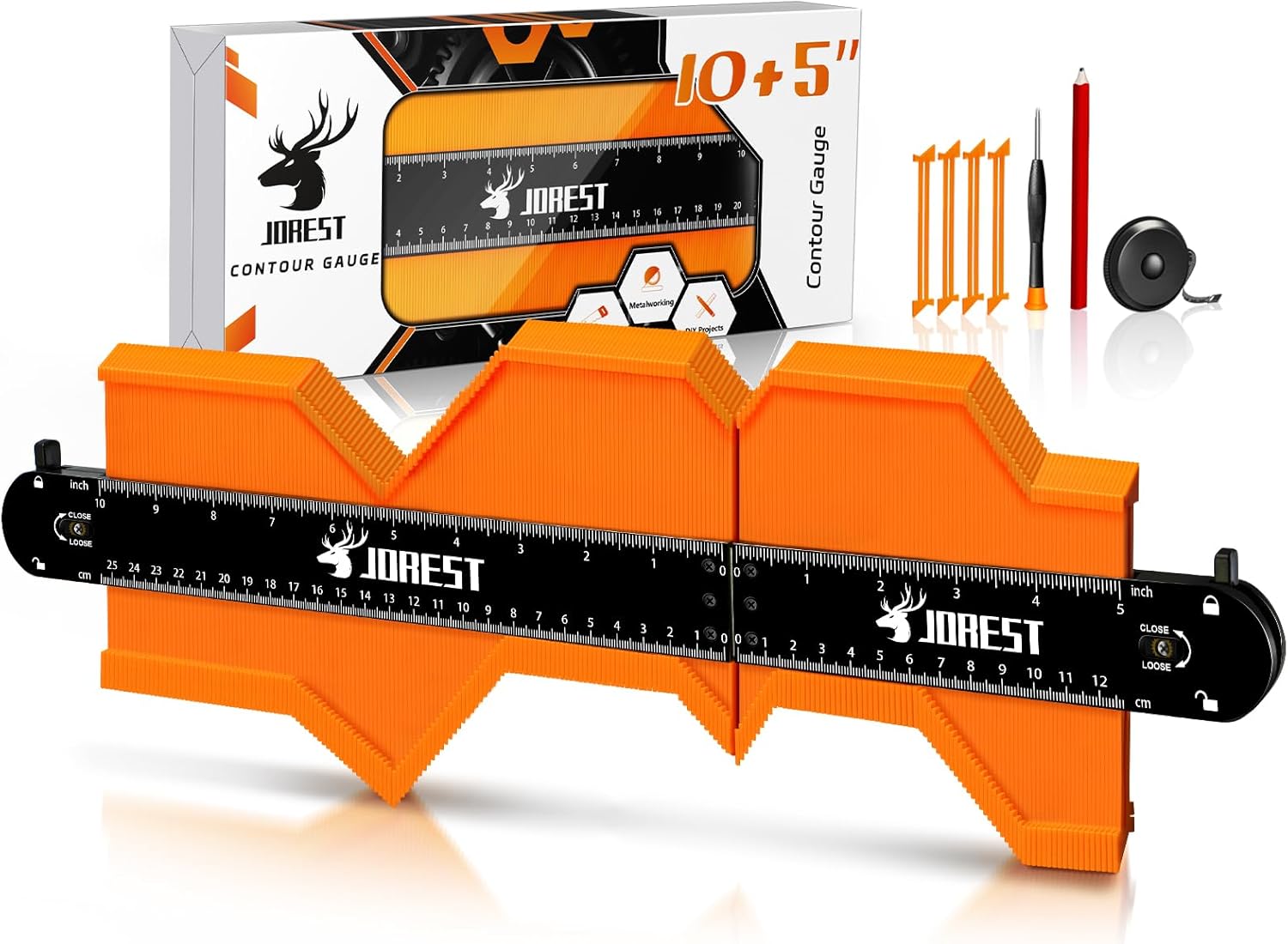 JOREST Connectable Contour Gauge (10+5 Inch)