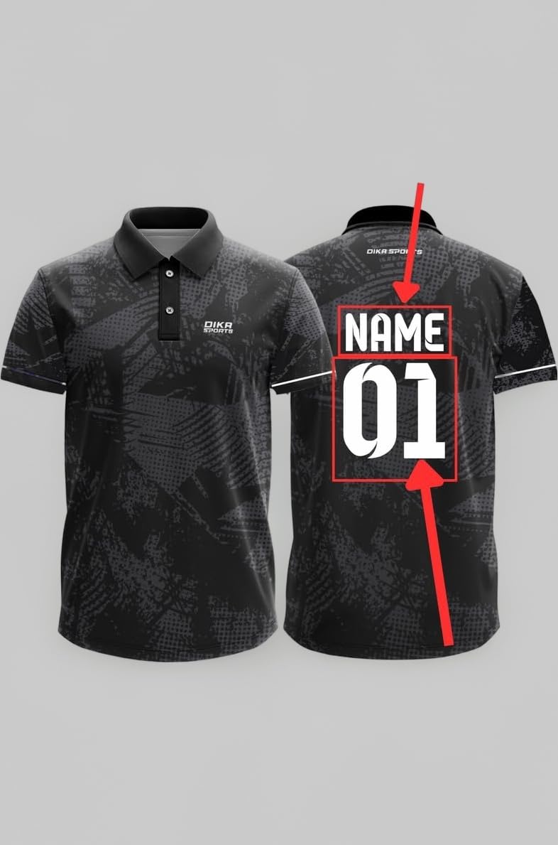 Custom Add Name and Number Jersey for Men Cricket t-Shirt | 2 Year to 5XL