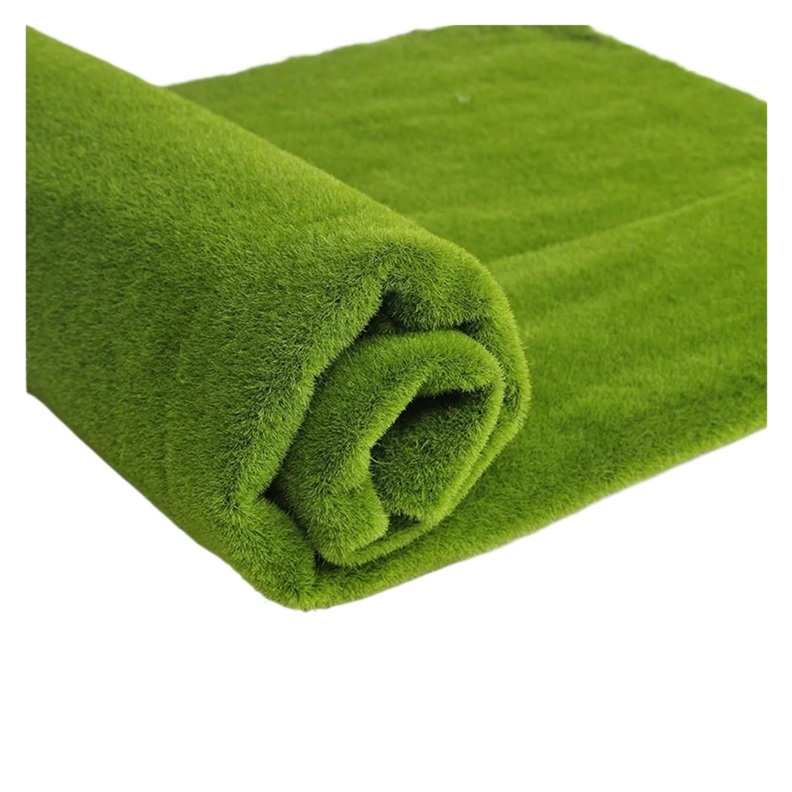 GMGQJST Artificial Grass 100X100cm Mini Artificial Moss Turf Lawn Wall Green Plant DIY Simulation Grass Board Garden Landscape Decor Moss Dollhouse(Color-1)