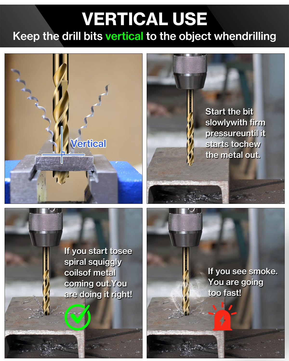 M35 Cobalt Drill Bit Set for Metal (1/16"–3/8"), Includes Step Drill Bits for Enlarging Holes – 20 PCS