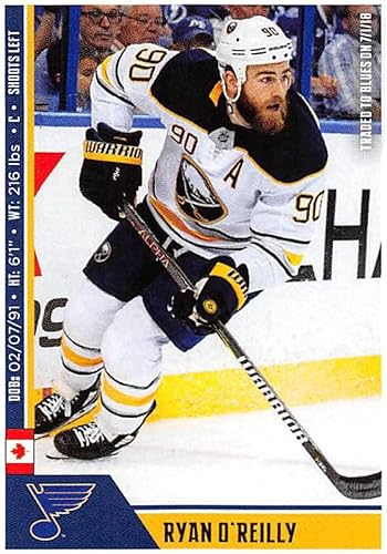2018-19 Panini NHL Stickers Hockey #448 Ryan O'Reilly St. Louis Blues Official 2 1/2 Tall x 2 Inch Wide NHL Album Sticker